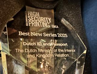 Award close-up Best new series 2025 Congres High Security Printing 2